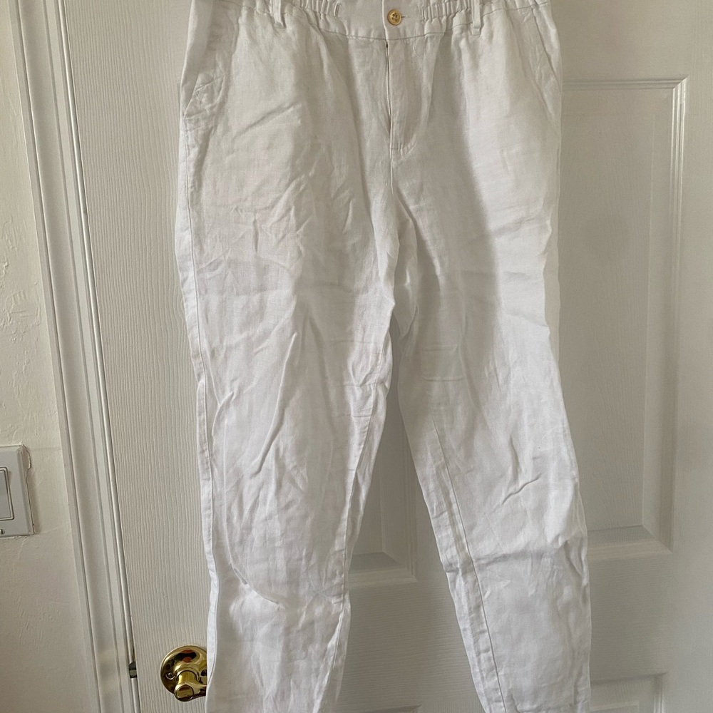 Juicy Couture White Linen Trousers